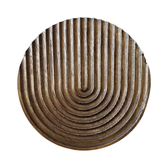 Hand-carved Round Art Decor For Home And Living Room Wall Simple Wooden🥸 - Picture 1 of 6